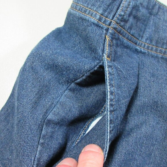 Eddie Bauer womens A-line maxi flap pocket denim jean skirt 16 EUC - Picture 5 of 9